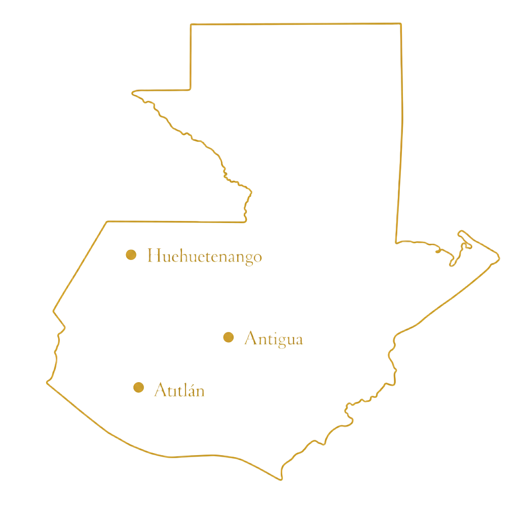 Map of Guatemala highlighting Nuevo Oriente